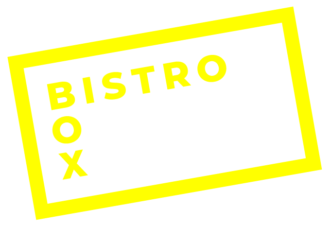 Bistro Box gul logotyp.